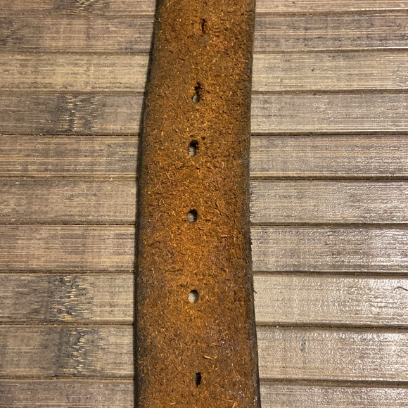 Vintage 1981 Octanner Chevron Brass Belt Buckle With Leather Buffalo Nickel Coin - Picture 7 of 8